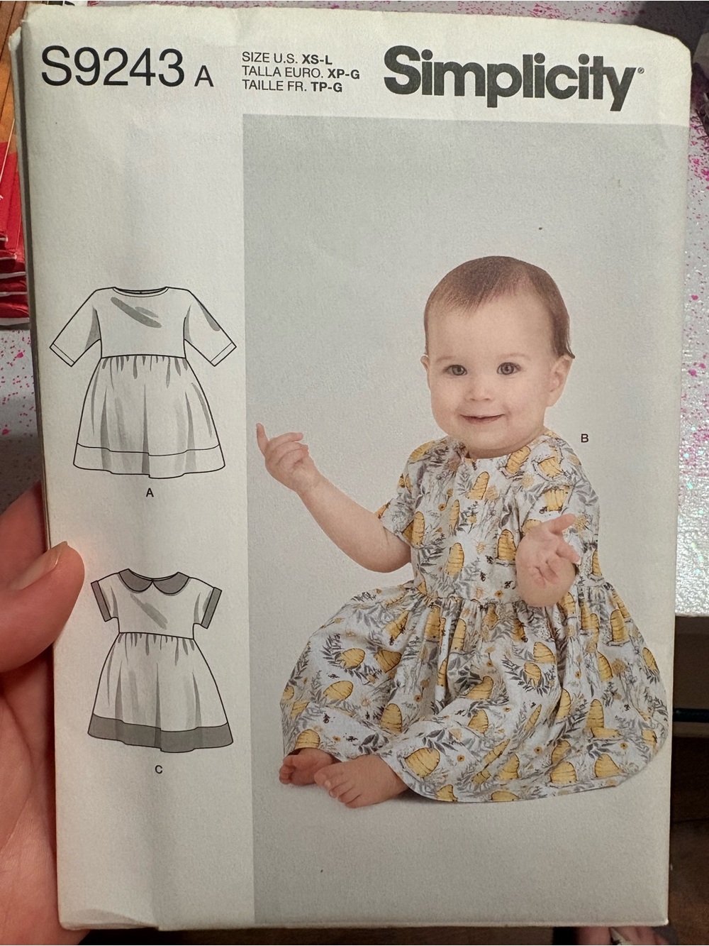 BN UNCUT SIMPLICITY 9243 A TODDLER SEWING PATTERNS